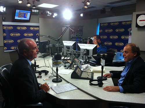 Jeff with Mark Plotkin in the WTOP Studios